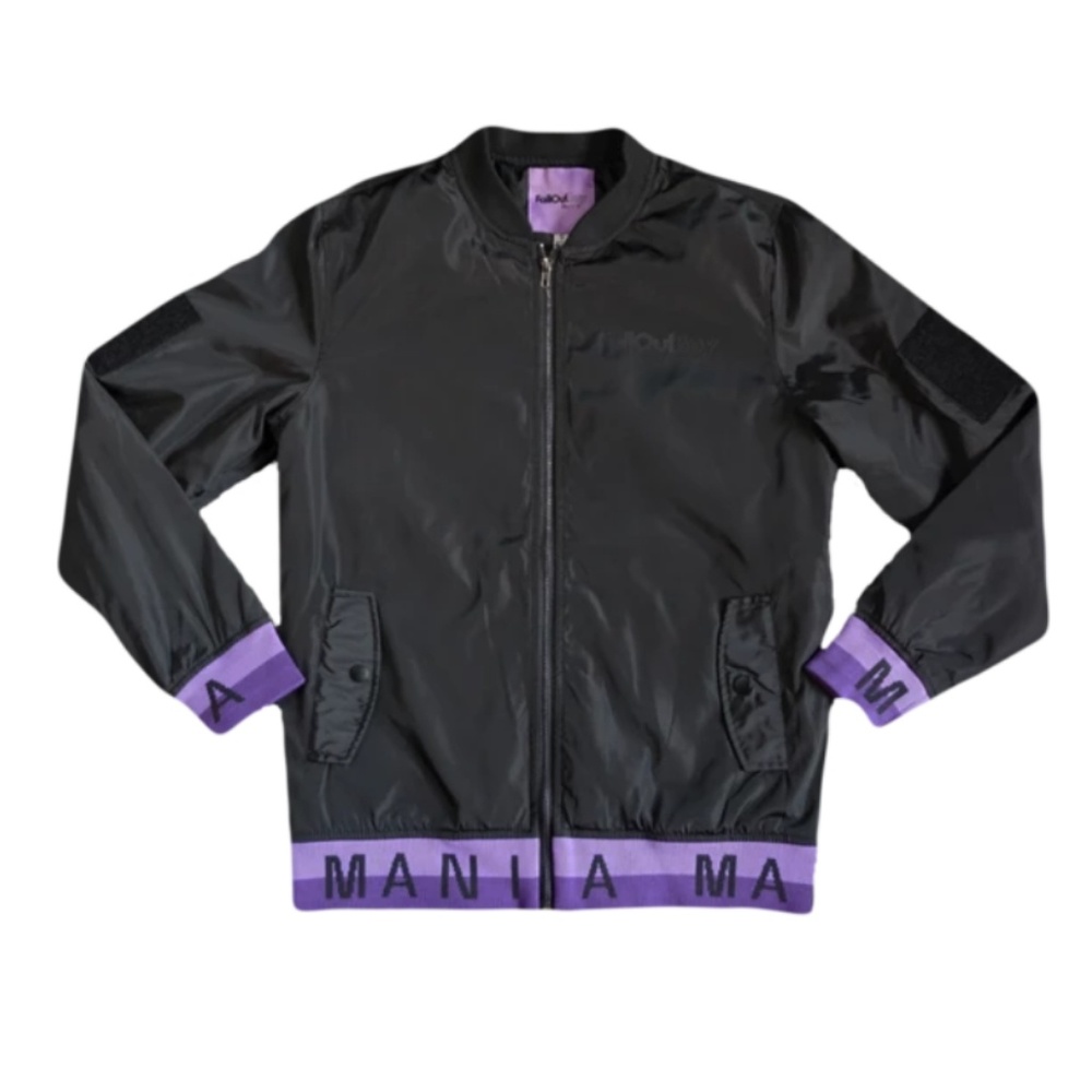 NWOT Fall Out Boy M A N I A Black Bomber Jacket